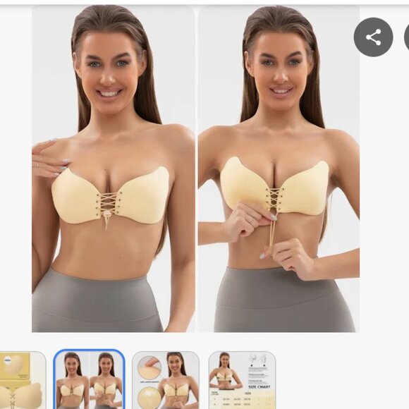 Sticky Bra Strapless Bras for Women Adhesive Bras NEW IN BOX FITS CUPS A-C - Picture 5 of 6